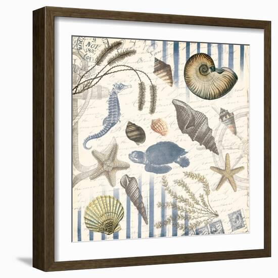 Coastal Mix-Jace Grey-Framed Art Print