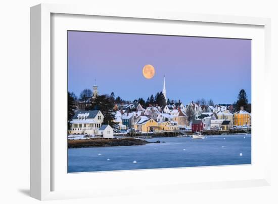 Coastal Moon-Michael Blanchette Photography-Framed Giclee Print