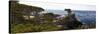 Coastal Panorama at Pebble Beach-George Oze-Stretched Canvas