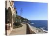 Coastal Path, Cap D'Ail, Cote D'Azur, Provence, French Riviera, Mediterranean, France, Europe-Wendy Connett-Stretched Canvas