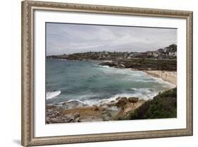 Coastal Path from Bondi Beach to Bronte and Congee, Sydney, New South Wales, Australia, Pacific-Julio Etchart-Framed Photographic Print