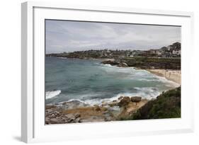 Coastal Path from Bondi Beach to Bronte and Congee, Sydney, New South Wales, Australia, Pacific-Julio Etchart-Framed Photographic Print