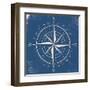 Coastal Pop Compass-Jace Grey-Framed Art Print