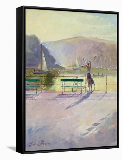 Coastal Rider-Timothy Easton-Framed Stretched Canvas