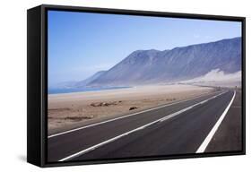 Coastal Road, Atacama Desert, Chile-Peter Groenendijk-Framed Stretched Canvas