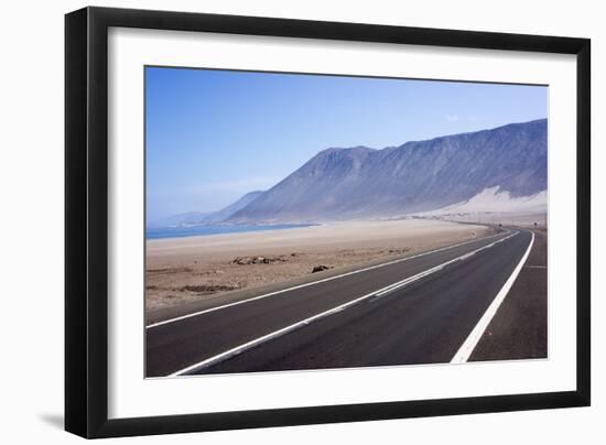 Coastal Road, Atacama Desert, Chile-Peter Groenendijk-Framed Photographic Print