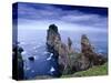 Coastal Rock Outcrops at Dun Balair, Tory Island, Ireland-Gareth McCormack-Stretched Canvas