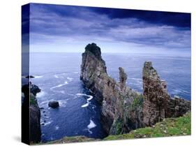 Coastal Rock Outcrops at Dun Balair, Tory Island, Ireland-Gareth McCormack-Stretched Canvas