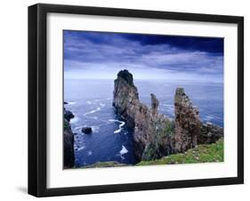 Coastal Rock Outcrops at Dun Balair, Tory Island, Ireland-Gareth McCormack-Framed Premium Photographic Print
