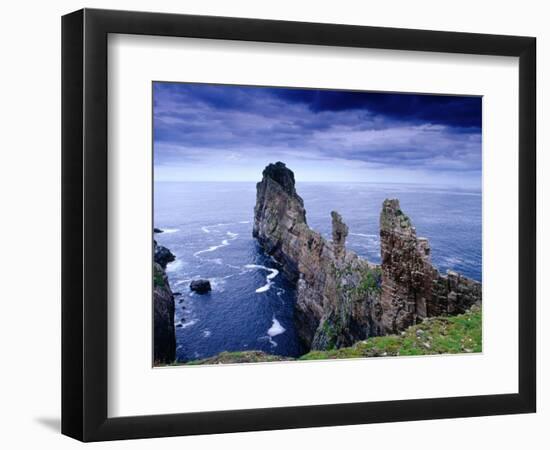 Coastal Rock Outcrops at Dun Balair, Tory Island, Ireland-Gareth McCormack-Framed Photographic Print