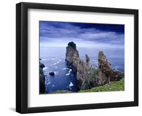 Coastal Rock Outcrops at Dun Balair, Tory Island, Ireland-Gareth McCormack-Framed Photographic Print