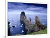 Coastal Rock Outcrops at Dun Balair, Tory Island, Ireland-Gareth McCormack-Framed Photographic Print