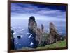 Coastal Rock Outcrops at Dun Balair, Tory Island, Ireland-Gareth McCormack-Framed Photographic Print