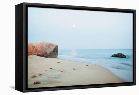 Coastal Rocks-Aledanda-Framed Stretched Canvas
