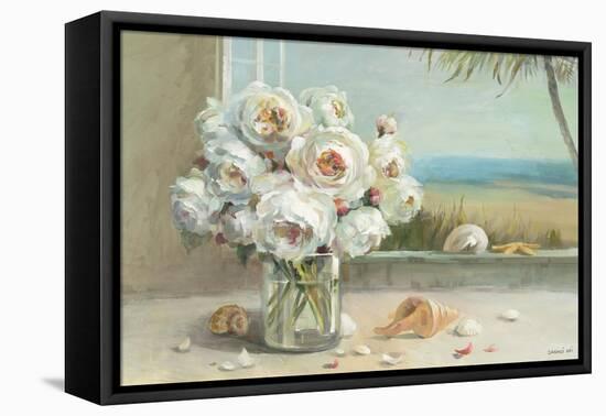 Coastal Roses v.2-Danhui Nai-Framed Stretched Canvas