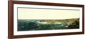 Coastal Scene, 1850 (Oil on Paper Mounted on Canvas)-John Frederick Kensett-Framed Giclee Print