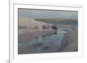 Coastal scene, 1893 pastel on paper-Fritz Thaulow-Framed Giclee Print