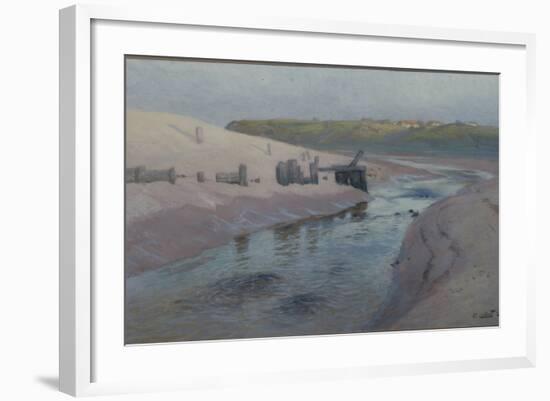 Coastal scene, 1893 pastel on paper-Fritz Thaulow-Framed Giclee Print
