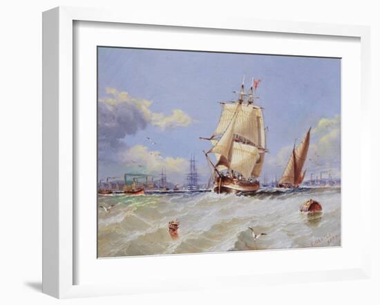 Coastal Scene, 1894-Edward Gentle-Framed Giclee Print