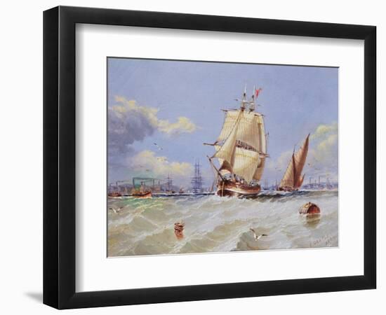 Coastal Scene, 1894-Edward Gentle-Framed Giclee Print