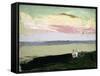 Coastal Scene at Sunset-Robert Henri-Framed Stretched Canvas