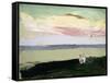 Coastal Scene at Sunset-Robert Henri-Framed Stretched Canvas