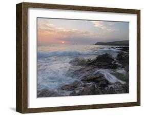 Coastal scene from Boobys Bay, Cornwall, England, United Kingdom, Europe-Jon Gibbs-Framed Photographic Print