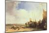 Coastal Scene in Picardy, C.1826-Richard Parkes Bonington-Mounted Giclee Print
