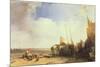 Coastal Scene in Picardy, C.1826-Richard Parkes Bonington-Mounted Giclee Print