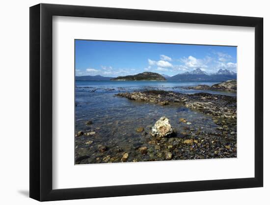 Coastal scene in the Tierra del Fuego National Park, Tierra del Fuego, Argentina, South America-David Pickford-Framed Photographic Print