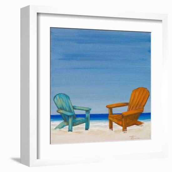 Coastal Scene IV-Tiffany Hakimipour-Framed Art Print