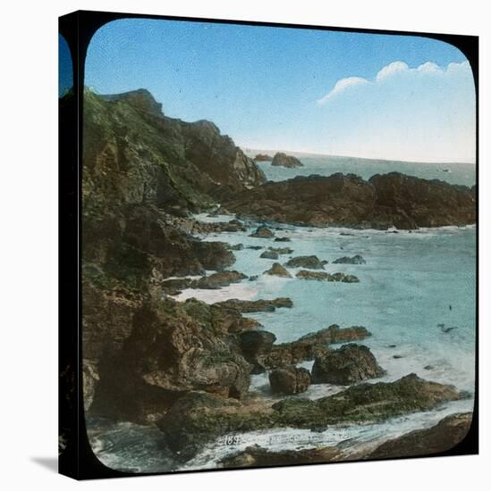 Coastal Scene Near the Lizard, Cornwall, Late 19th or Early 20th Century-null-Stretched Canvas