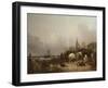 Coastal Scene with Figures-William Snr. Shayer-Framed Giclee Print