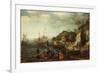 Coastal Scene with Fishermen and Huntsmen on the Shore, 1626-Adam Willaerts-Framed Giclee Print