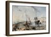 Coastal Scene with Fishermen on Broadstairs Pier-Henry C. Gritten-Framed Giclee Print