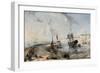 Coastal Scene with Fishermen on Broadstairs Pier-Henry C. Gritten-Framed Giclee Print