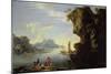 Coastal Scene with Fishermen-Salvator Rosa-Mounted Giclee Print