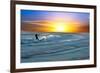 Coastal Scene with Surfer-Josh Adamski-Framed Photographic Print