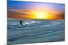 Coastal Scene with Surfer-Josh Adamski-Mounted Photographic Print
