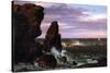Coastal Scene-Frederic Edwin Church-Stretched Canvas