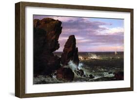 Coastal Scene-Frederic Edwin Church-Framed Art Print