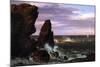 Coastal Scene-Frederic Edwin Church-Mounted Art Print