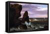 Coastal Scene-Frederic Edwin Church-Framed Stretched Canvas