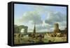 Coastal Scene-Jean Louis De Marne-Framed Stretched Canvas