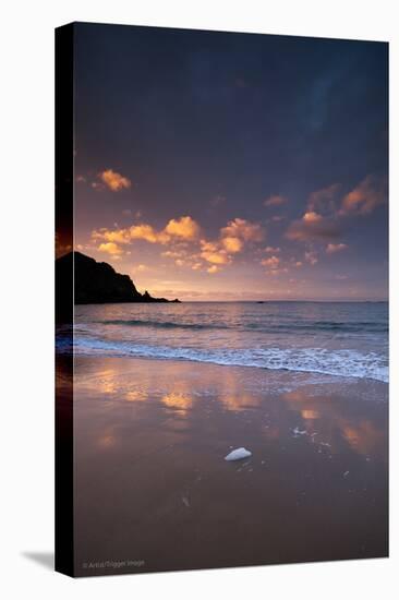 Coastal Scenery in England-David Baker-Stretched Canvas