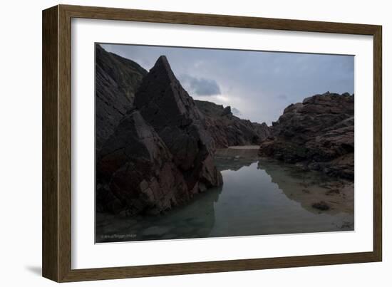 Coastal Scenery in England-David Baker-Framed Photographic Print