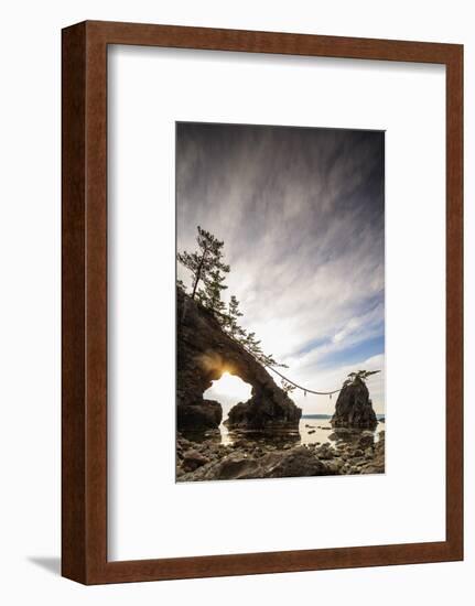 Coastal scenery, Kanazawa city, Ishikawa prefecture, Honshu, Japan-Christian Kober-Framed Photographic Print