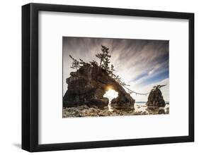 Coastal scenery, Kanazawa city, Ishikawa prefecture, Honshu, Japan-Christian Kober-Framed Photographic Print