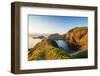 Coastal scenery, Rebun island, Hokkaido, Japan-Christian Kober-Framed Photographic Print