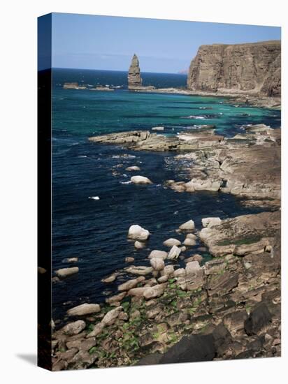 Coastal Sea Cliffs and Stacks, Near Cape Wrath and Sandwood Bay, Highland Region, Scotland-Duncan Maxwell-Stretched Canvas